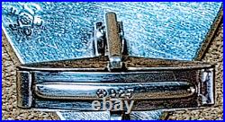 Vintage Signed Mitchell Sockyma Hopi Native American Sterling Silver Cufflinks