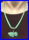 Vintage Silver Navajo Graduated Turquoise Heishi Discs Bison 19 Necklace 31g