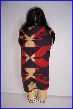 Vintage Skookum Native American Indian Man Doll 15