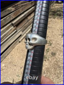 Vintage Skull Ring Sterling Silver Men's 10.5 Bell Trading Style Pawn 40s 50s