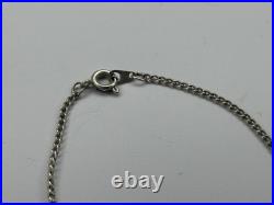 Vintage Sonny Spruce Native American Turquoise Inlay SterlingSilver Bear Pendant