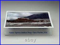 Vintage Sonny Spruce Native American Turquoise Inlay SterlingSilver Bear Pendant