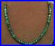 Vintage Southwest N A Turquoise Heishi Choker Necklace 17 1/2 Sterling