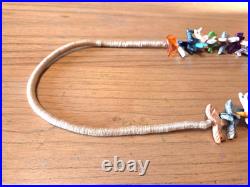 Vintage Southwest Native American Indian Horse Fetish Necklace Estate Sale