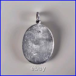 Vintage Spiderweb Turquoise & Sterling Silver Southwestern Pendant Handmade Vintage Spiderweb Turquoise & Sterling Silver Southwestern Pendant Handmade