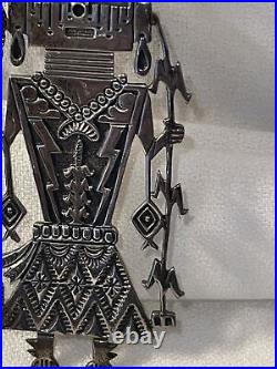 Vintage Sterling J. Charley Navajo Pendant