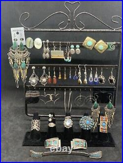 Vintage Sterling Native American /western Jewelry Lot. 76pc (see Description)