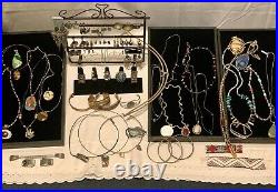 Vintage Sterling Native American /western Jewelry Lot. 76pc (see Description)