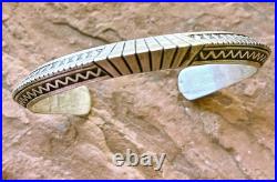 Vintage Sterling Silver Bracelet by Navajo Artist Robert Sharkey
