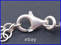 Vintage Sterling Silver Native American Turquoise Bear Necklace 22