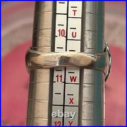 Vintage Sterling Silver Native American Turquoise Biker Mens Ring Size 10.5