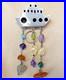 Vintage Sterling Silver Navajo Pueblo Brooch with Dangle Gemstones