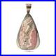 Vintage Sterling Silver Rhodochrosite Statement Pendant by Phil Zachary