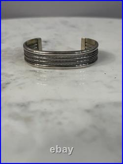 Vintage Sterling Silver Ultra Wide Cuff Bracelet