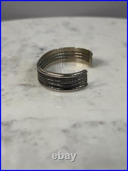 Vintage Sterling Silver Ultra Wide Cuff Bracelet