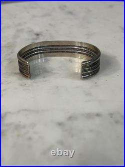 Vintage Sterling Silver Ultra Wide Cuff Bracelet