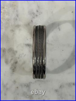 Vintage Sterling Silver Ultra Wide Cuff Bracelet