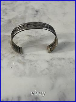 Vintage Sterling Silver Ultra Wide Cuff Bracelet