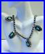 Vintage Sterling Turquoise Native American Necklace 16 60 Grams