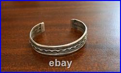 Vintage Tahe Navajo Native Sterling Silver & Twisted Rope Cuff Bracelet 6 7/8 Vintage Tahe Navajo Native Sterling Silver & Twisted Rope Cuff Bracelet 6 7/8