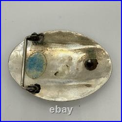 Vintage Turquoise Buffalo Nickels Native American Chief Buckle