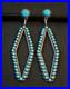 Vintage Turquoise ZUNI style Petit Point Earrings Beautiful Southwest Set