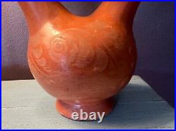 Vintage Wedding Vase Pottery San Juan Capistrano Mission Native American Indian