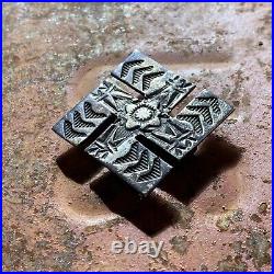 Vintage Whirling Log Navajo Sterling Silver Hat Band Pendant Native American