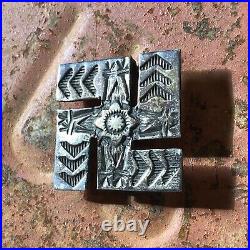 Vintage Whirling Log Navajo Sterling Silver Hat Band Pendant Native American