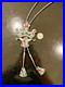 Vintage Zuni He Cellicion Inlay Katchina Dancer Bolo Tie