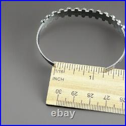 Vintage Zuni Native American Snake Eye Turquoise Sterling Silver Cuff Bracelet
