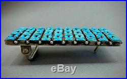 Vintage Zuni Native American Turquoise Belt Buckle RARE GORGEOUS MINT