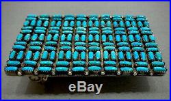 Vintage Zuni Native American Turquoise Belt Buckle RARE GORGEOUS MINT