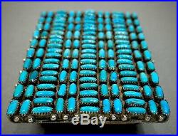 Vintage Zuni Native American Turquoise Belt Buckle RARE GORGEOUS MINT