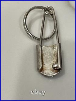 Vintage Zuni Sterling Silver Multi-Stone Channel Inlay Keychain 2.75in 8.9g Vintage Zuni Sterling Silver Multi-Stone Channel Inlay Keychain 2.75in 8.9g