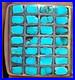 Vintage Zuni Turquoise Old Pawn Sterling Silver Ring sz 8