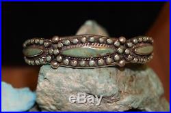 Vintage Zuni/navajo Cuff Bracelet, Royston Turquoise, Sterling, Signed D C