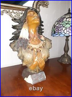 Vintage native american bust