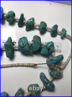 Vintage native american turquoise necklace