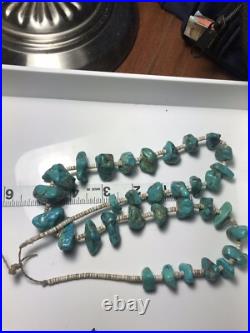 Vintage native american turquoise necklace