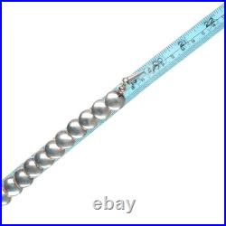 Vintage southwestern sterling silver pillow bead Native American necklace