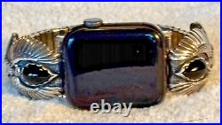 Vintage sterling Native American watch band modified to fit all Apple Watches