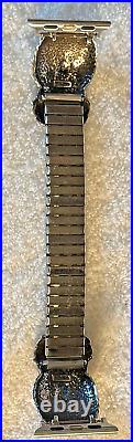 Vintage sterling Native American watch band modified to fit all Apple Watches