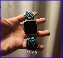 Vintage sterling silver Turquoise Navajo Native American apple watch band