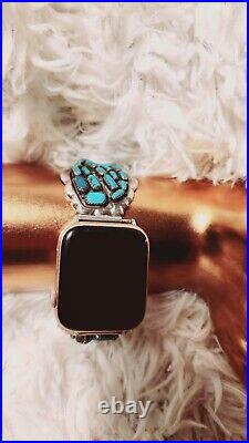 Vintage sterling silver Turquoise Navajo Native American apple watch band