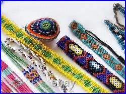 Vintage to Now Beadwork Beading Seed Bead Jewelry Lot Native American Beaded
