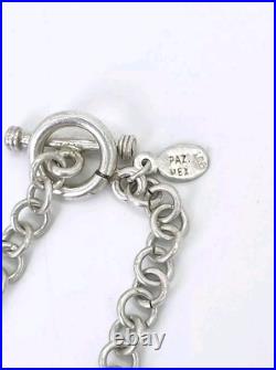 Vntg Southwestern PAZ MEX Sterling Silver Fringe Necklace 16 Choker 46 Grams