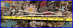 Vtg CARVED TURQUOISE + HEISHI + bear Navajo pearl necklace 24.5 sterling silver