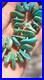 Vtg Chucky Turquoise Heishi Native American Navajo 27 Necklace