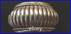 Vtg Native American Navajo PA Sterling Silver Cuff Bracelet Heavy